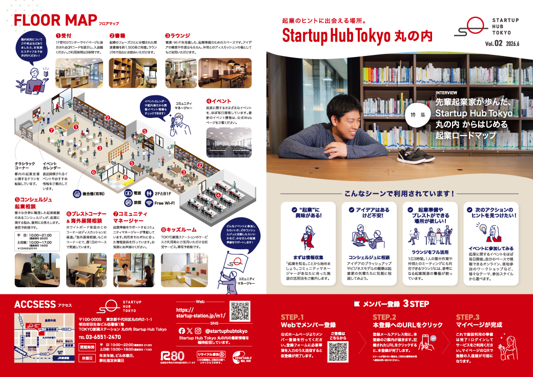 Startup Hub Tokyo 丸の内広報誌Vol.02