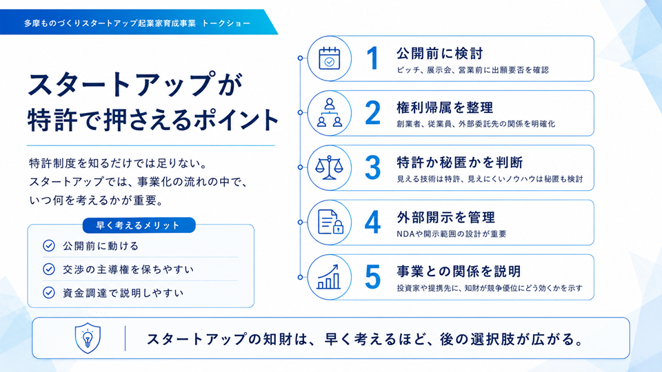 創業者が陥りやすい知財の「5つの落とし穴」と対策