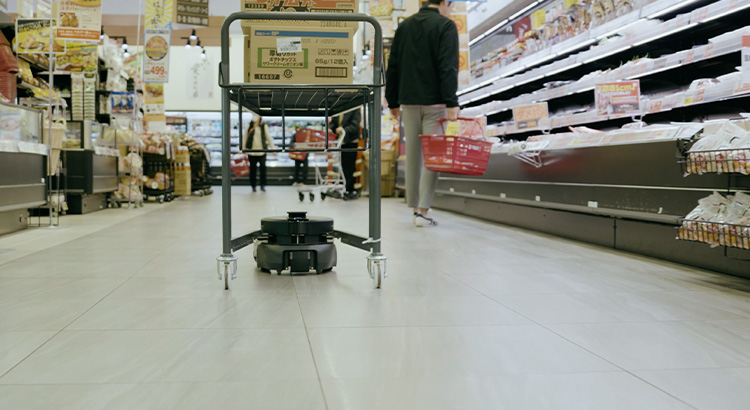 売り場データの収集など「店舗の見える化」も可能。1台で多様な使い方ができる「マルチユース」が強み